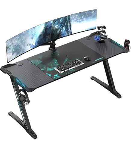 EUREKA ERGONOMIC Matte Alloy Steel Z1-S Gaming Desk 44.5